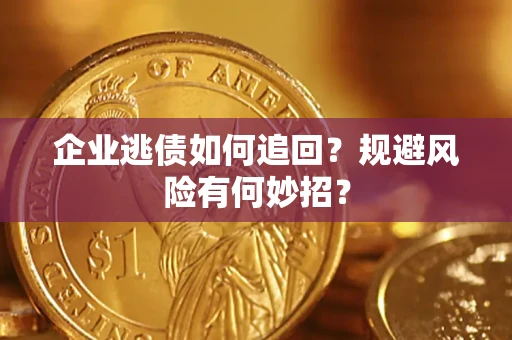 武汉企业逃债如何追回？规避风险有何妙招？