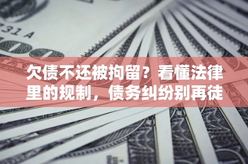 武汉欠债不还被拘留？看懂法律里的规制，债务纠纷别再徒劳奔波