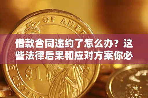 武汉借款合同违约了怎么办？这些法律后果和应对方案你必须知道