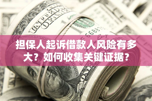 武汉担保人起诉借款人风险有多大？如何收集关键证据？