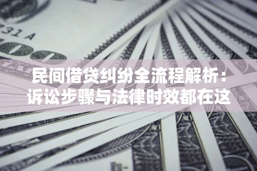 武汉民间借贷纠纷全流程解析：诉讼步骤与法律时效都在这儿了