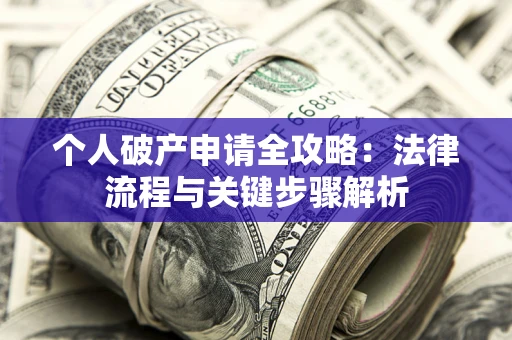 武汉个人破产申请全攻略：法律流程与关键步骤解析